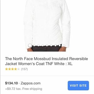 The North Face reversible jacket NWOT